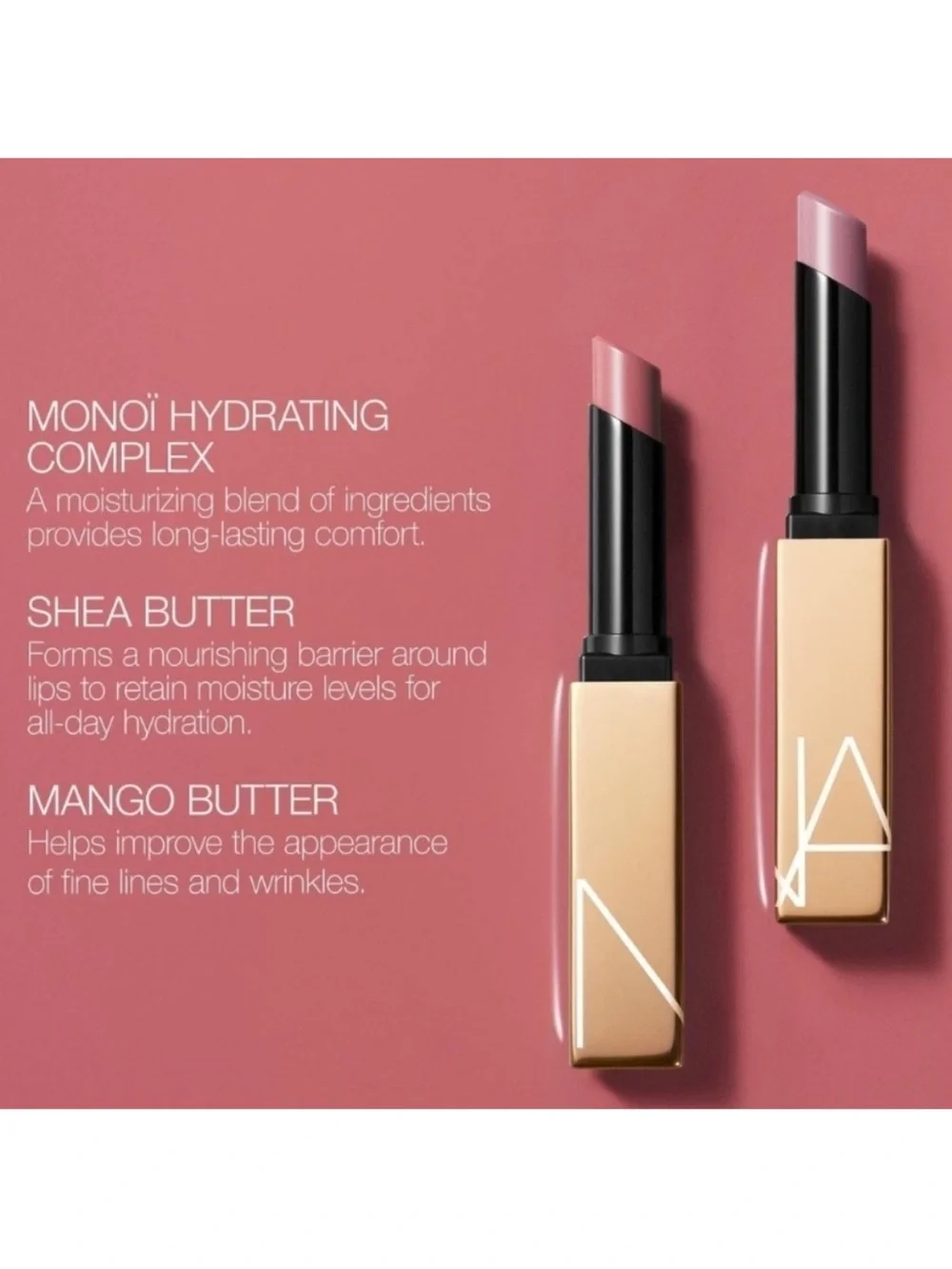NARS Afterglow sensual shine lipstick-High Gear NIB